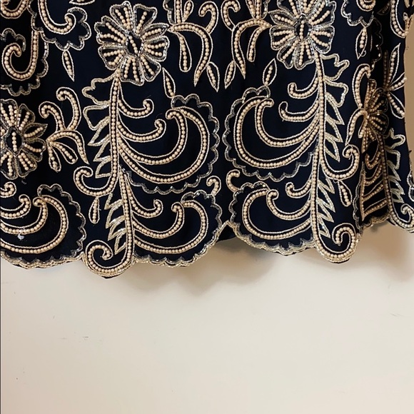 Vintage JKARA NEW YORK Beaded Blouse Size XL - Picture 6 of 14